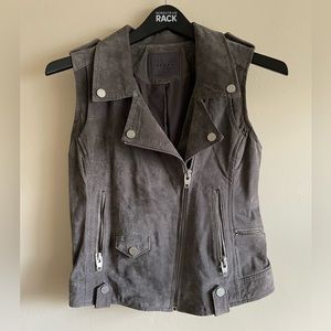 BlankNYC grey suede vest